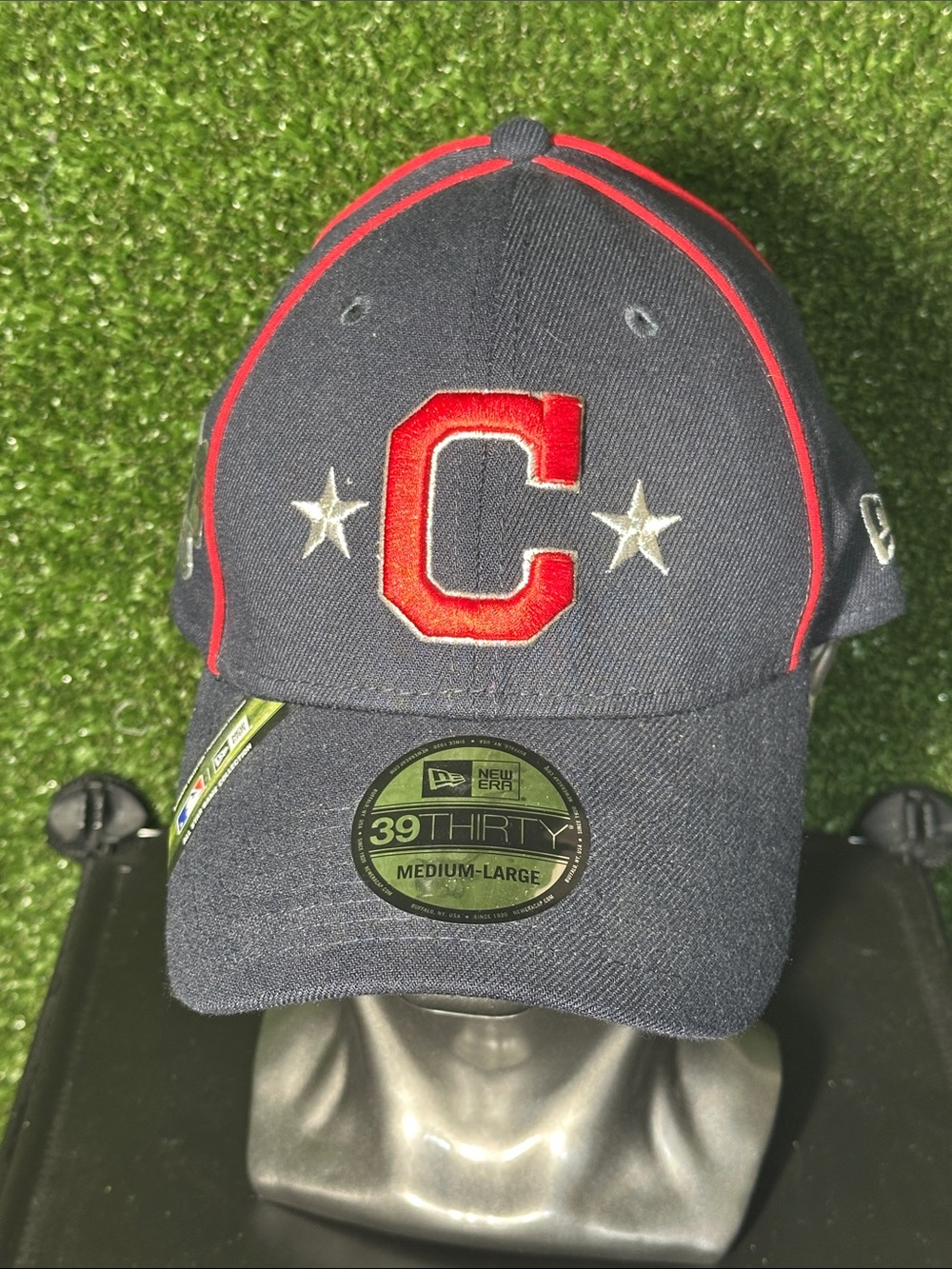 New Era MLB All Star Cleveland Navy and Red 'C' Baseball Cap with Stars